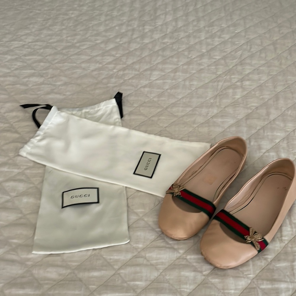 Gucci preloved Bayadere ballet flats size 39